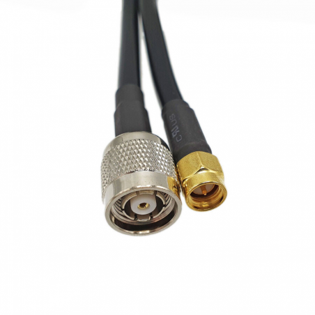 Cable LMR240 RP-TNC (Male) to SMA (Male) - 10 m