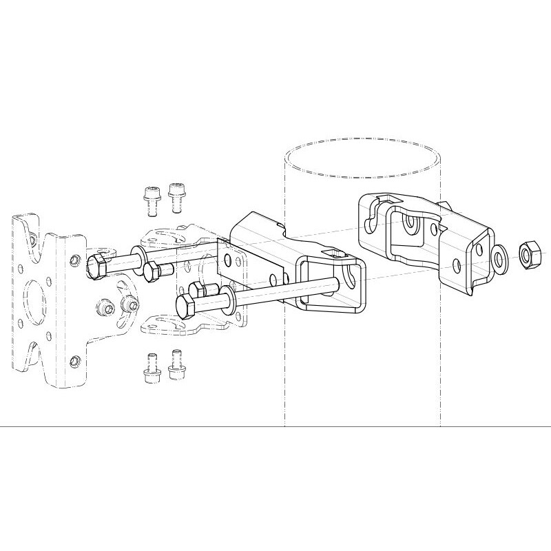 Kathrein MK-PMA-OSS - Adattatore per montaggio palo