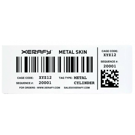 Xerafy Mercury Metal Skin NXP UCODE 9, ETSI